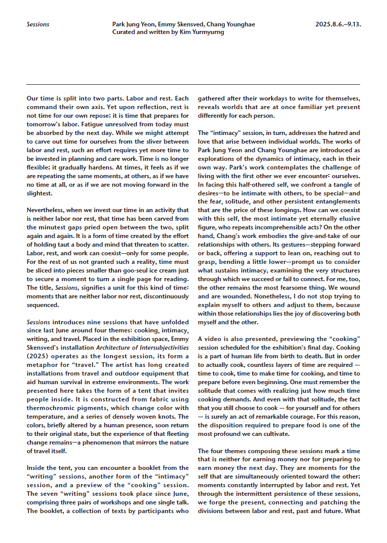 Curated and written by Kim Yurmyurng