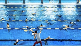 Gestures in Swimming Pool  SN_7-009 Thumbnail